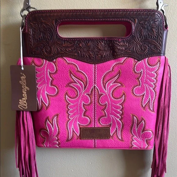 Wrangler Pink and Brown Women's Bag - Picture 5 of 9